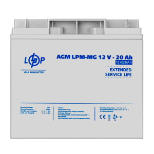 Акумулятор мультигелевий LogicPower LPM-MG 12V-20 Ah