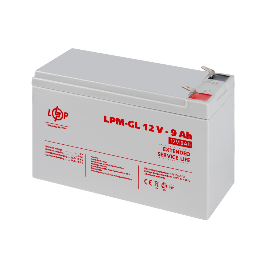 Аккумулятор гелевый LogicPower LPM-GL 12V - 9 Ah