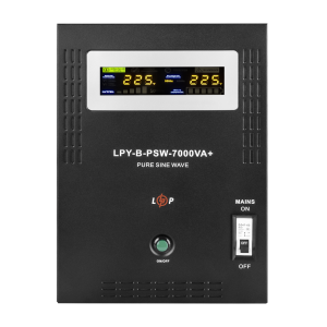 ДБЖ з правильною синусоїдою 48V LogicPower LPY-B-PSW-7000VA+(5000Вт)10A/20A