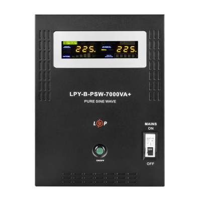 ДБЖ з правильною синусоїдою 48V LogicPower LPY-B-PSW-7000VA+(5000Вт)10A/20A