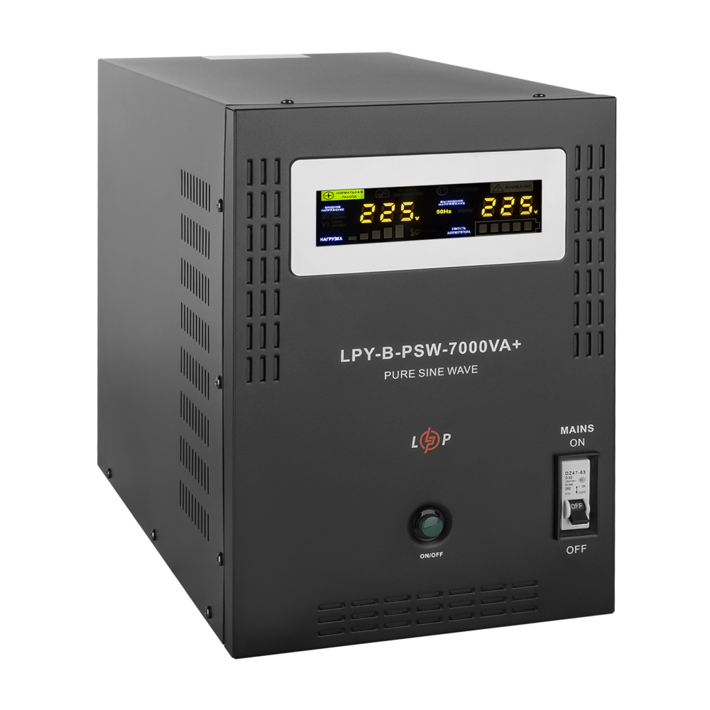 ДБЖ з правильною синусоїдою 48V LogicPower LPY-B-PSW-7000VA+(5000Вт)10A/20A