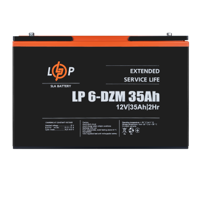 Акумулятор LogicPower LP 6-DZM-35 Ah AGM тяговий свинцево-кислотний AGM