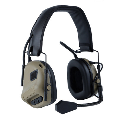 Активные тактические наушники Partizan Tactical Active Headset Coyote