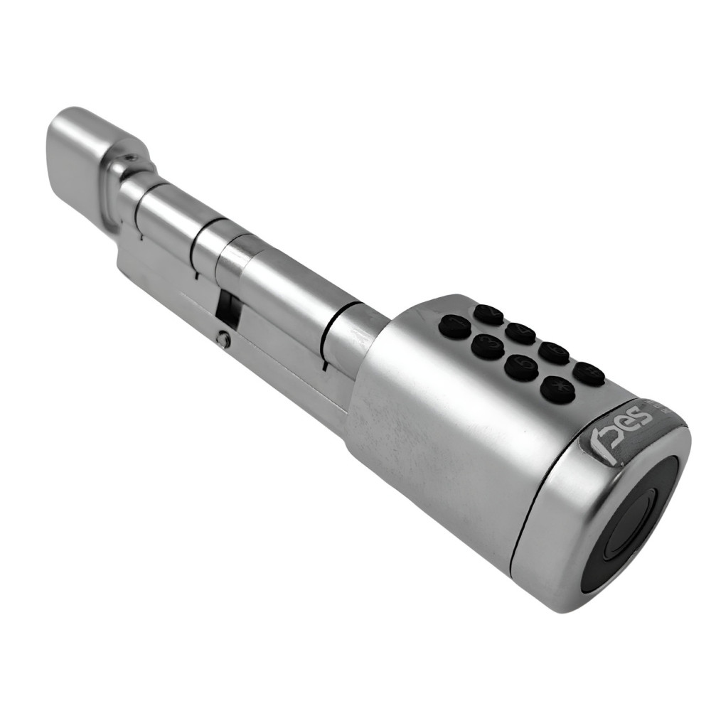 Кодовый смарт-цилиндр для замка PES Cylinder Silver 55х50Т