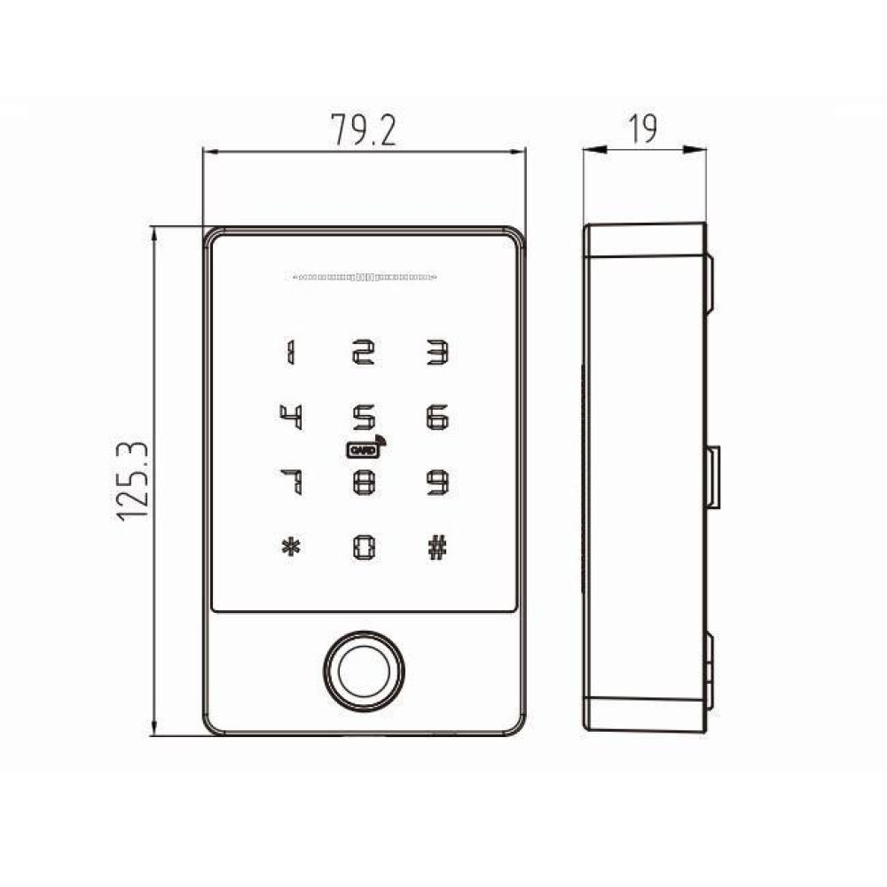Контролер доступу з Bluetooth керуванням PES KeyPad з BLE-модулем 