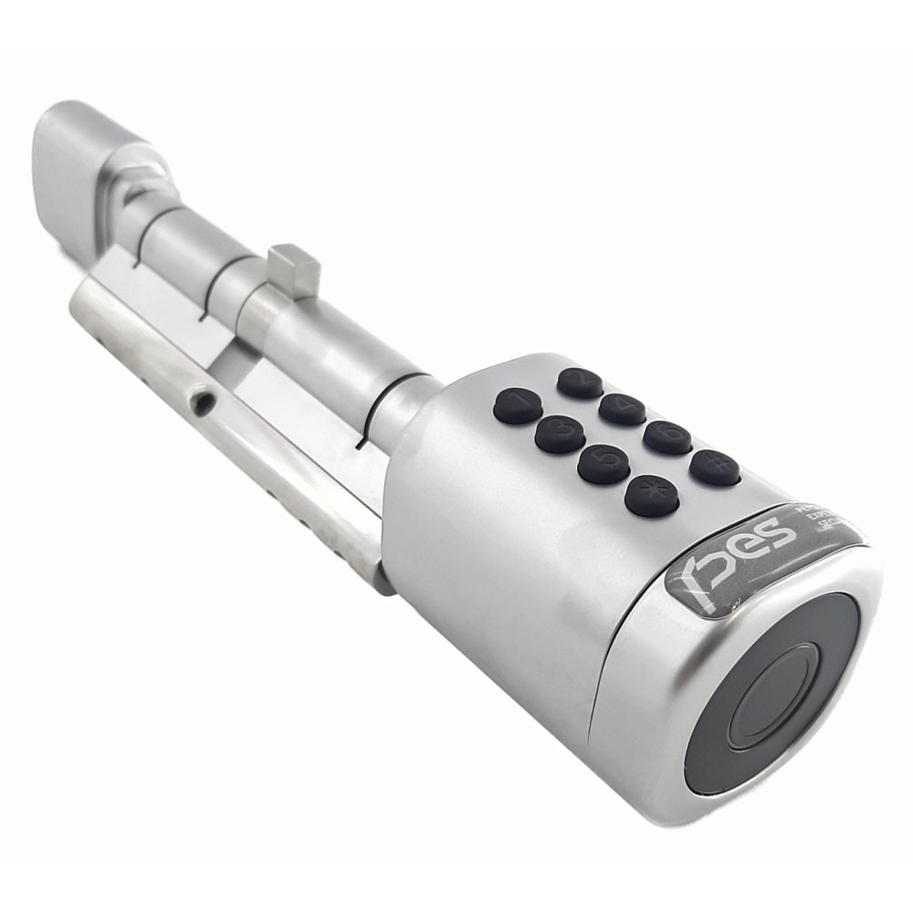 Кодовый смарт-цилиндр для замка PES Cylinder Silver 55х50Т