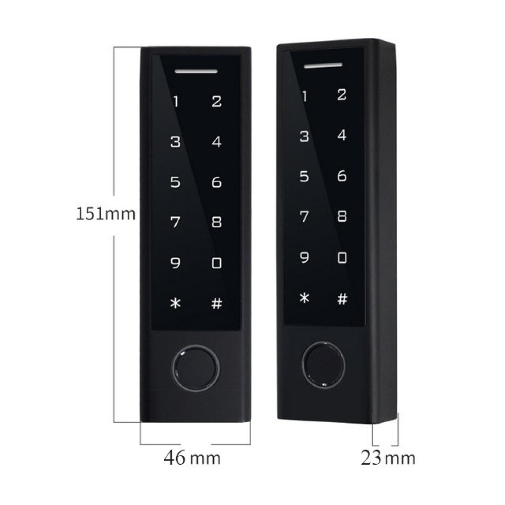 Біометричний контролер доступу PES KeyPad slim, чорний