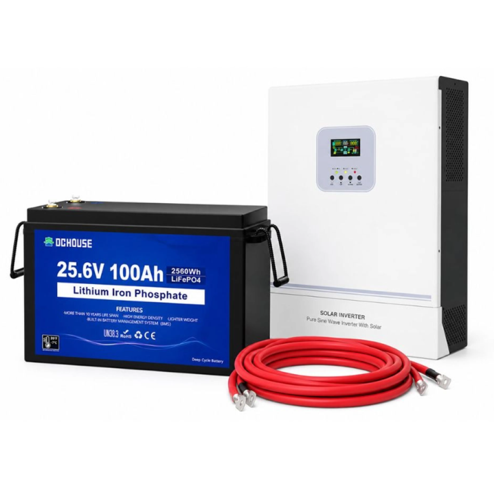 Комплект: инвертор Full Energy GA3024CDMHG 3000 Вт + аккумулятор HOUSE 25.6V 100Ah