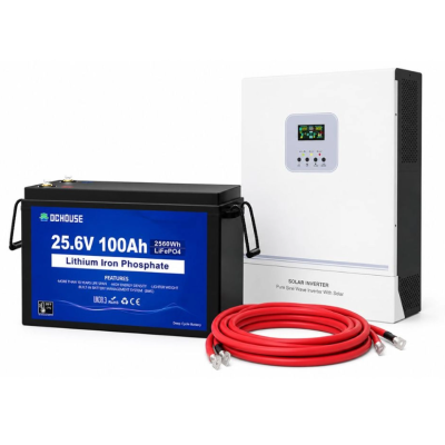 Комплект: инвертор Full Energy GA3024CDMHG 3000 Вт + аккумулятор HOUSE 25.6V 100Ah