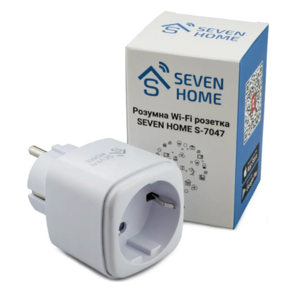 Розумна Wi-Fi розетка SEVEN HOME S-7047