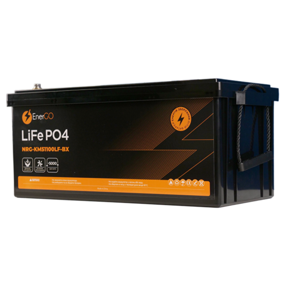 Акумулятор EnerGo LiFePO4 51.2V 100Ah Bluetooth (NRG-KM51100LF-BX-BT)