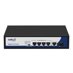 6-портовий POE комутатор HongRui HR901-AXG-411NS некерований
