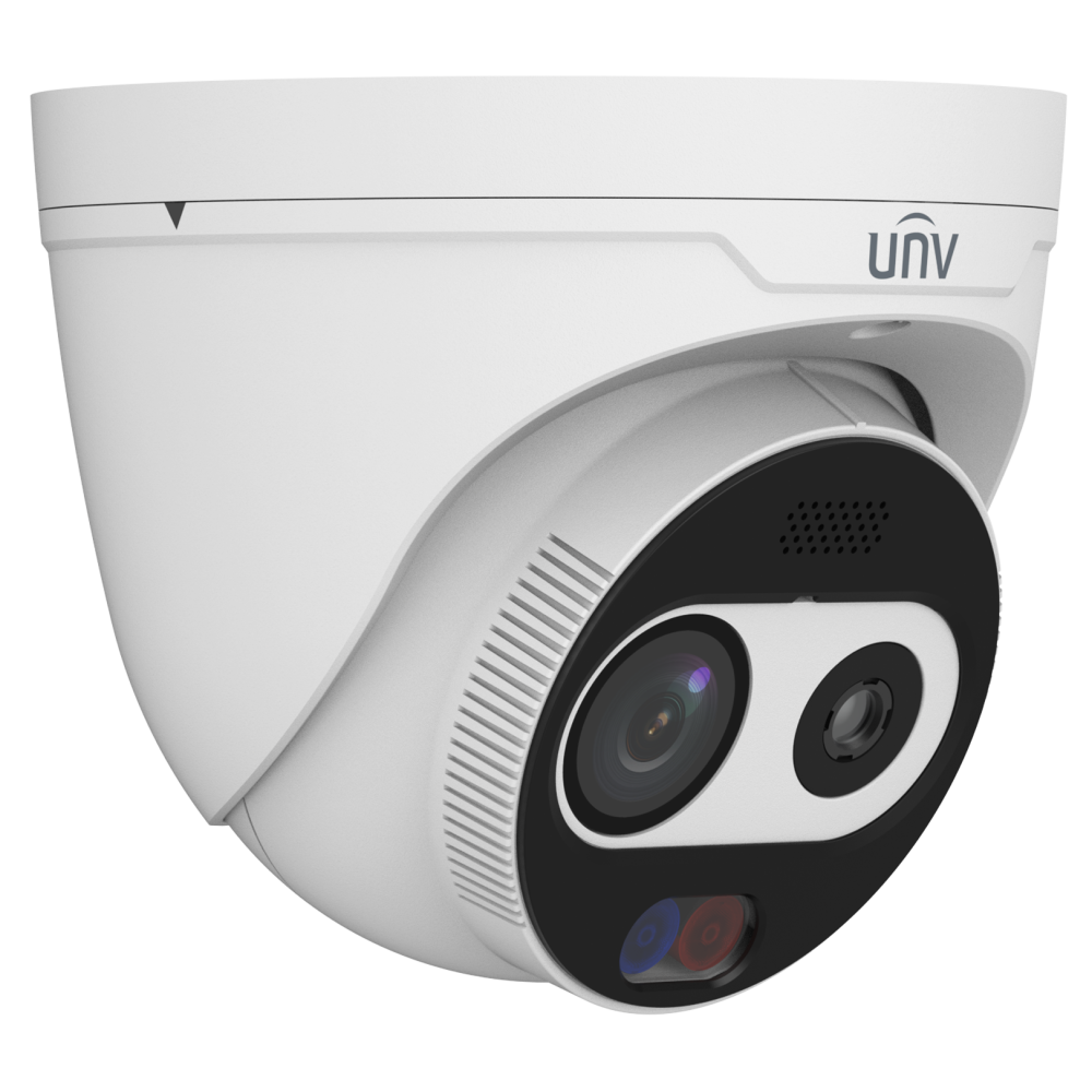 4 Мп тепловізійна IP-відеокамера Uniview TIC3612SA-F7-4F6AC-I1 White