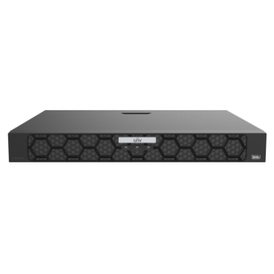 16-канальный NVR видеорегистратор Uniview NVR502-16B-P16-IQ Black с поддержкой PoE