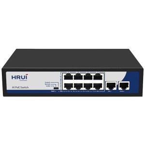 10-портовый PoE-коммутатор HongRui HR900-AF-82GN неуправляемый