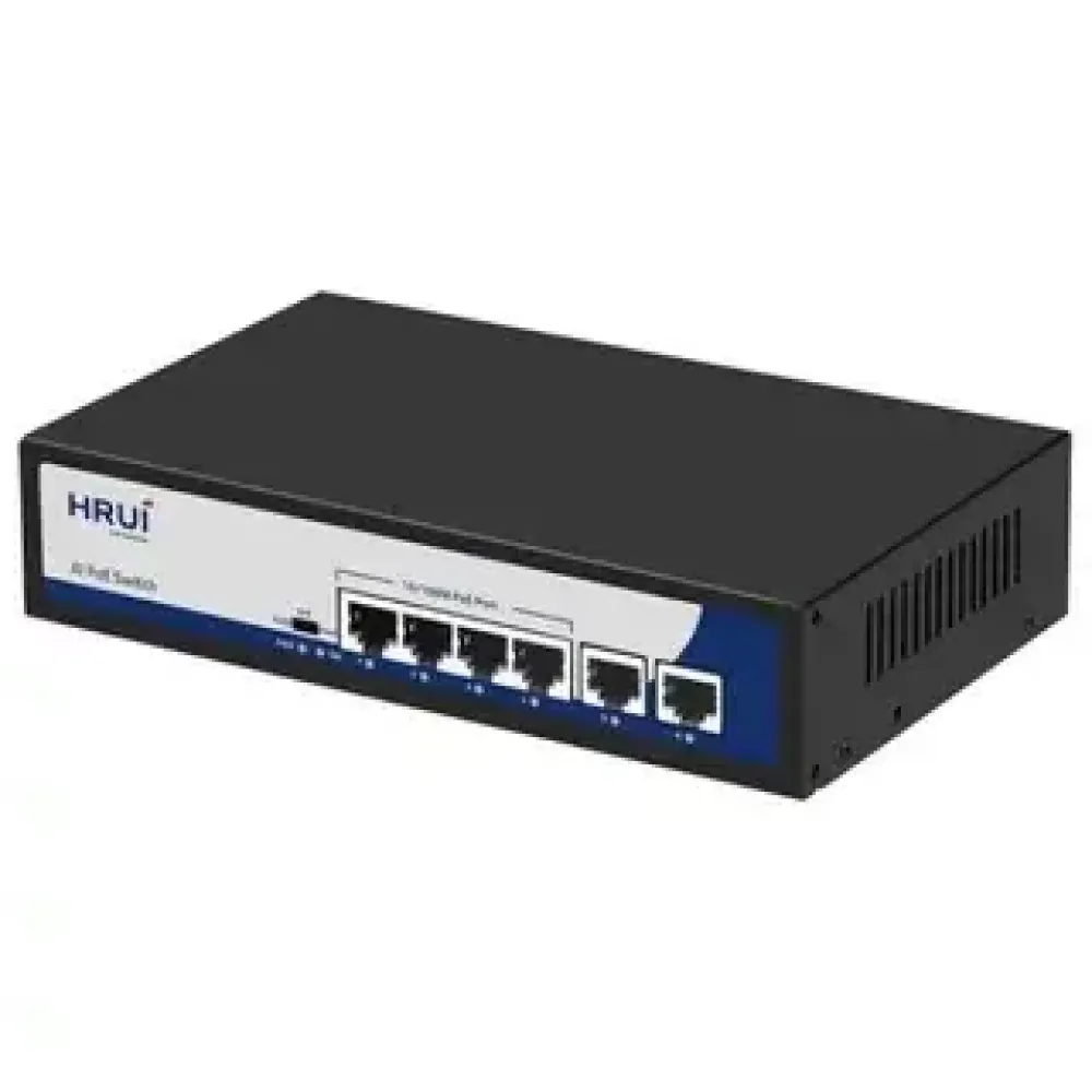 POE комутатор HongRui HR902-AF-42N 6-ти портовий