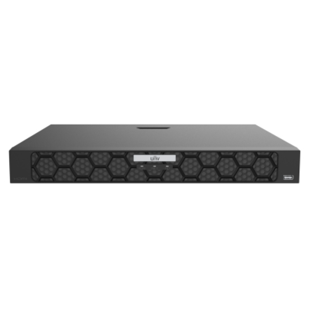 32-канальный NVR видеорегистратор Uniview NVR502-32B-IQ Black