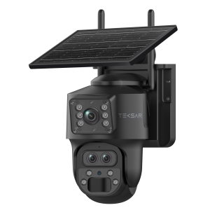 6 Мп потрійна IP-відеокамера Tecsar SCM-3L6M-F-G-B з сонячною панеллю