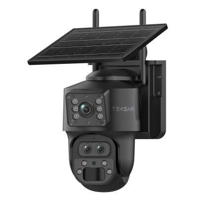 6 Мп потрійна IP-відеокамера Tecsar SCM-3L6M-F-G-B з сонячною панеллю