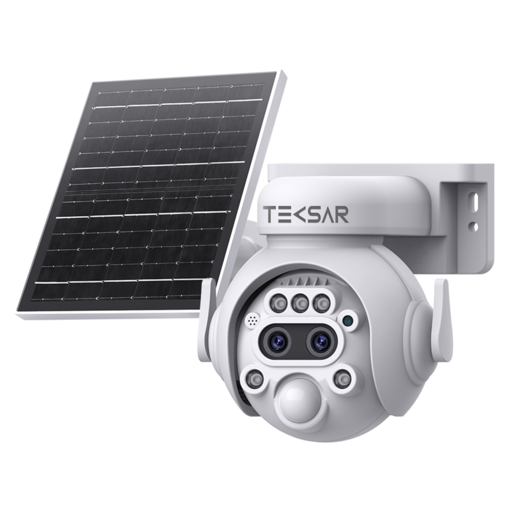 3 Мп подвійна 4G IP-відеокамера Tecsar SCM-2L6M-12X-G-W (2 х 3Мп) з сонячною панеллю та акумулятором
