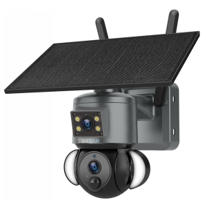 3+3 Мп 4G LTE IP-відеокамера Tecsar SCM-2L6MF-F-AOV-G-G з сонячною панеллю