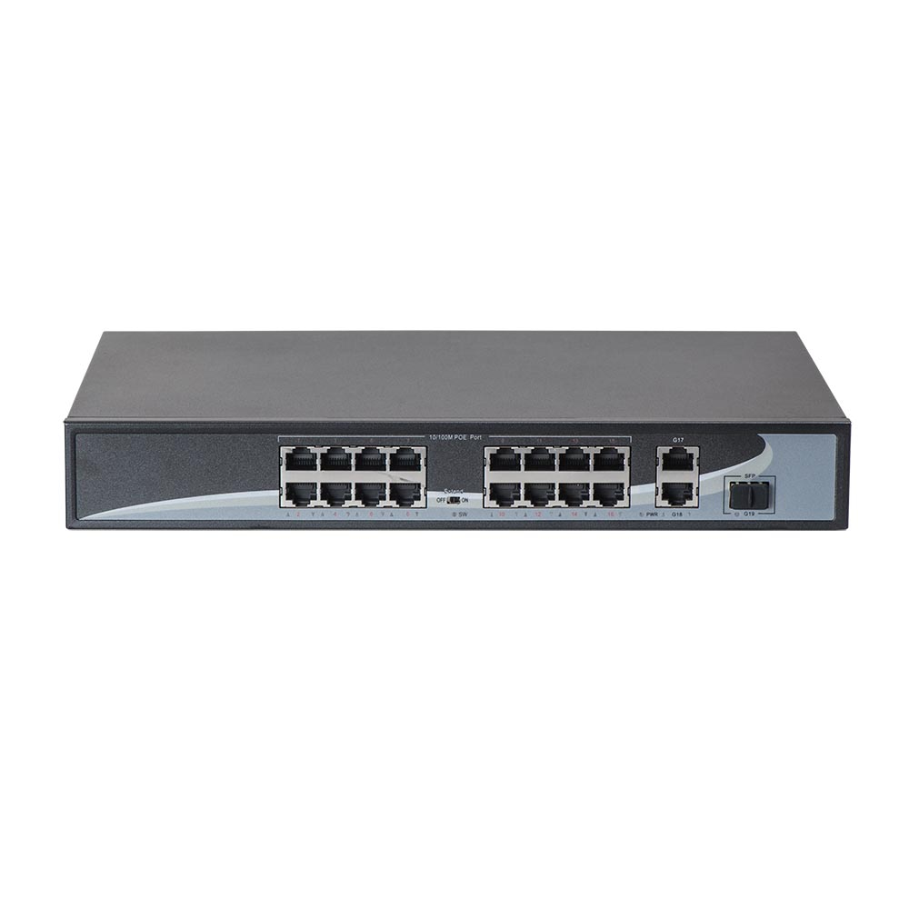 POE коммутатор 19-портовый HongRui HR901-AF-1621GS-300 300Вт