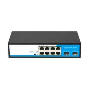 10-портовий POE комутатор HongRui HR901-AFG-82NS некерований
