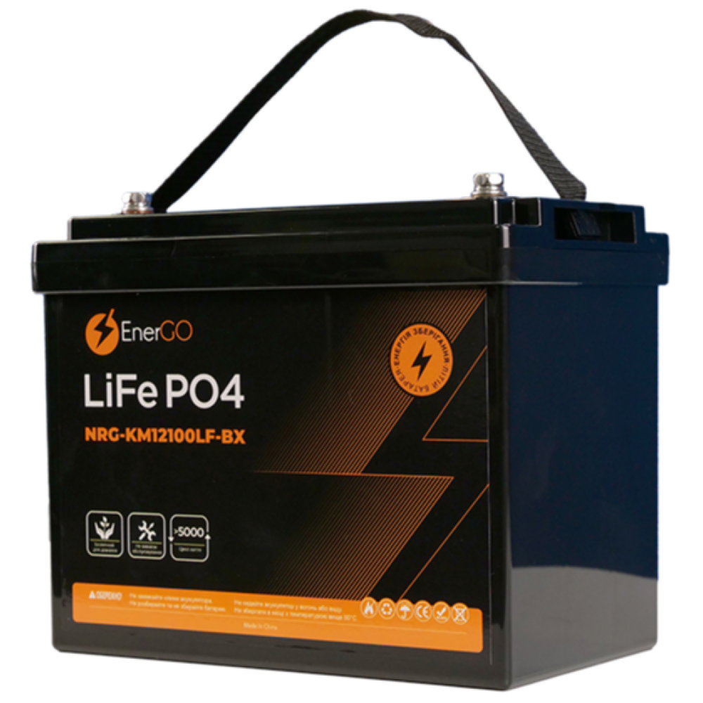 Аккумулятор EnerGo LiFePO4 12V 100Ah (NRG-KM12100LF-BX)