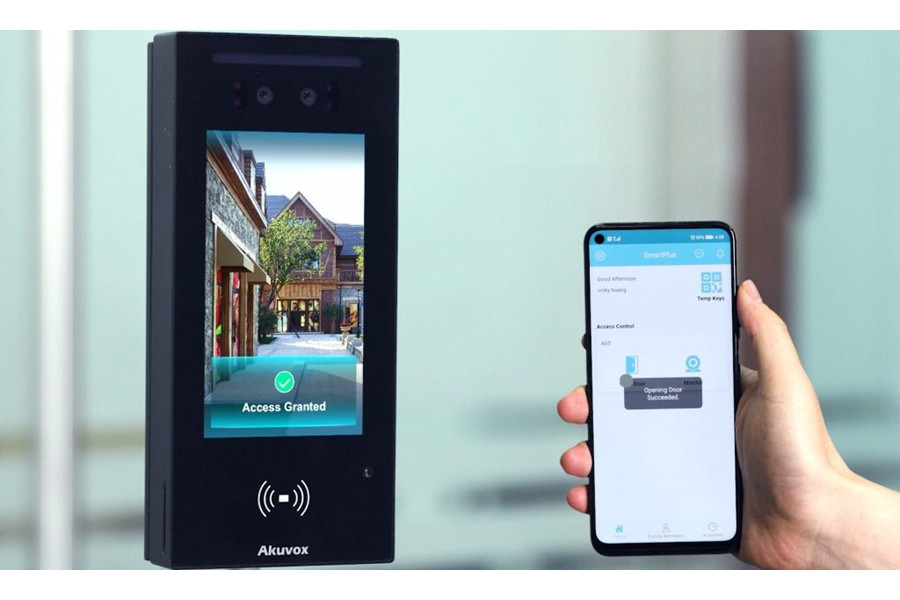 Установка біометричного терміналу Akuvox