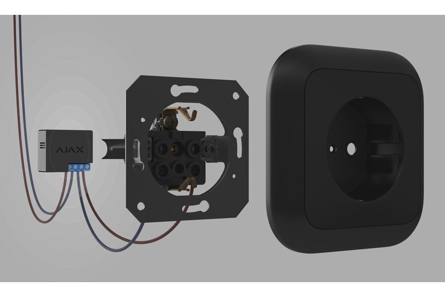 Установка бездротового контролера Ajax Wall Switch/Relay 