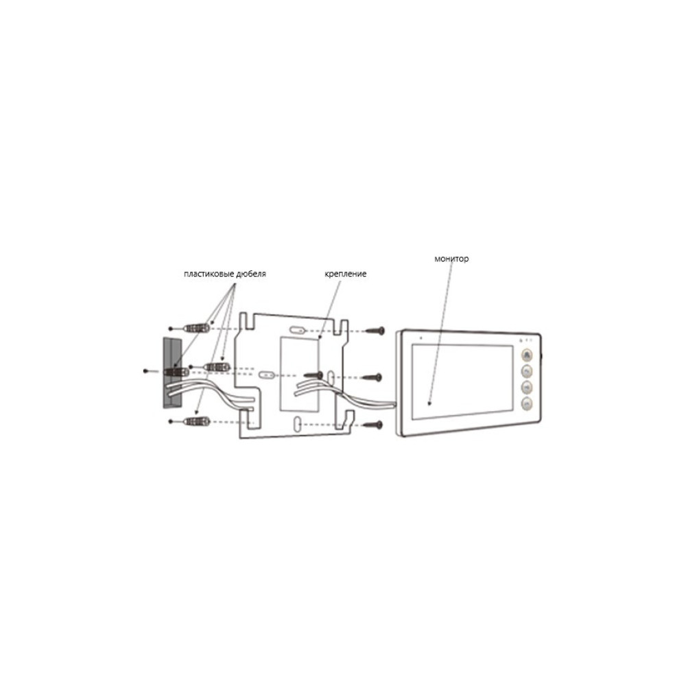 Комплект домофону SEVEN DP-7574 Kit white