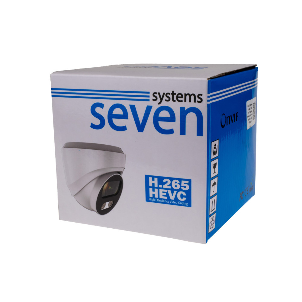 2 Мп IP-відеокамера SEVEN IP-1002PA white 2.8 мм