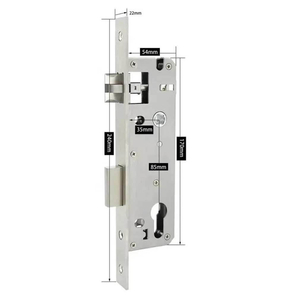 Електронний RFID замок для готелів та хостелів SEVEN LOCK SL-7737S silver Temic