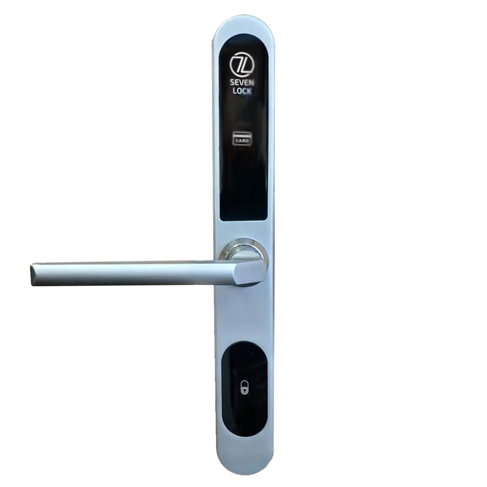 Електронний RFID замок для готелів та хостелів SEVEN LOCK SL-7737S silver Temic