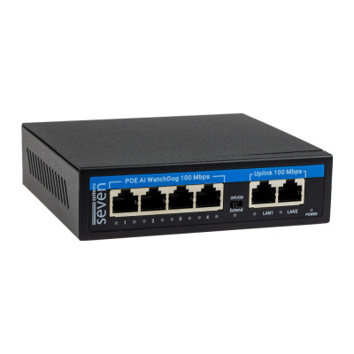 4-портовый коммутатор SEVEN P-7324 PoE (switch)