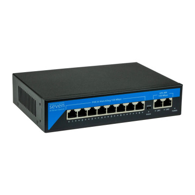 8-портовий комутатор SEVEN P-7328 PoE (switch)