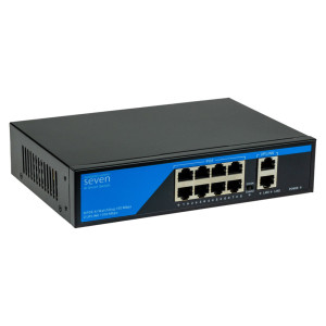 8-портовий комутатор SEVEN P-7328G PoE (switch)