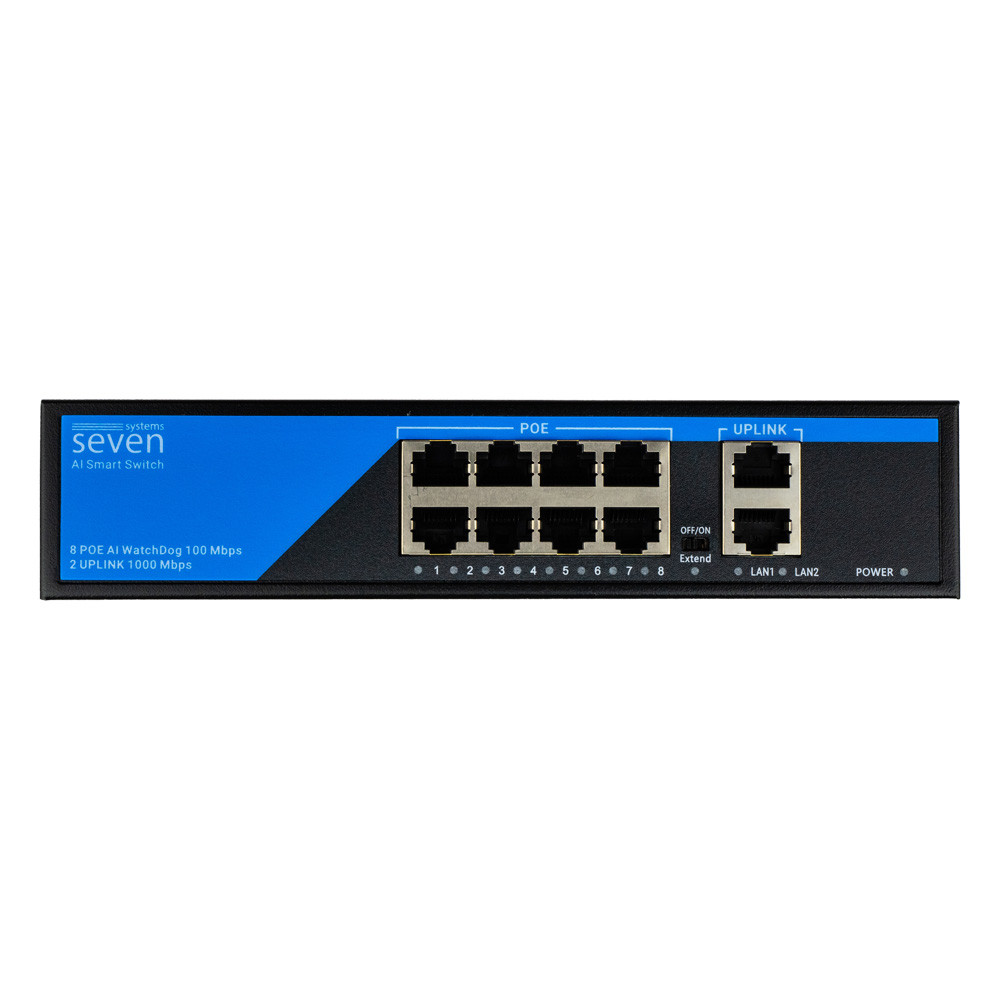8-портовий комутатор SEVEN P-7328G PoE (switch)