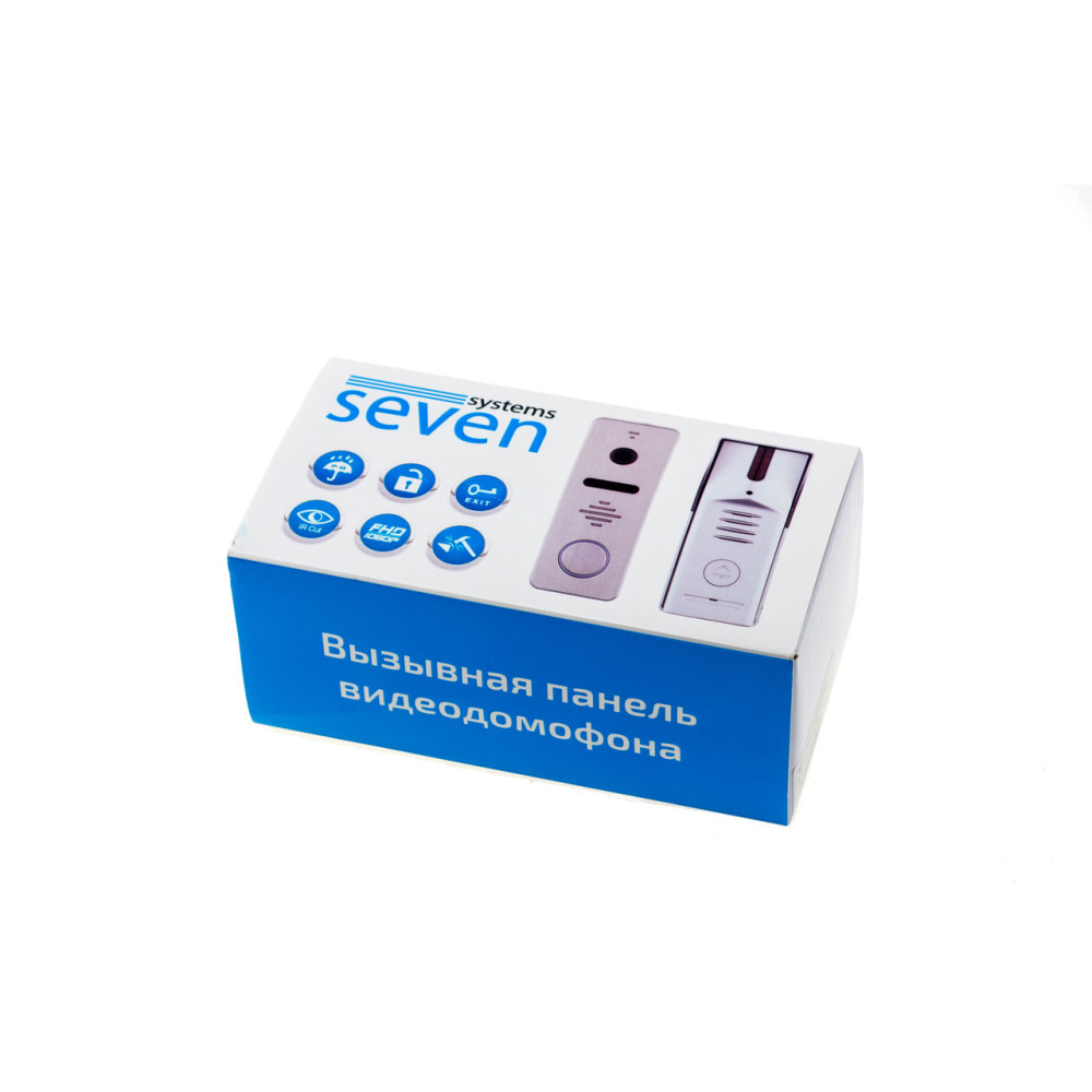 Вызывная видеопанель SEVEN CP-7504/2 RFID black со встроенным считывателем карт