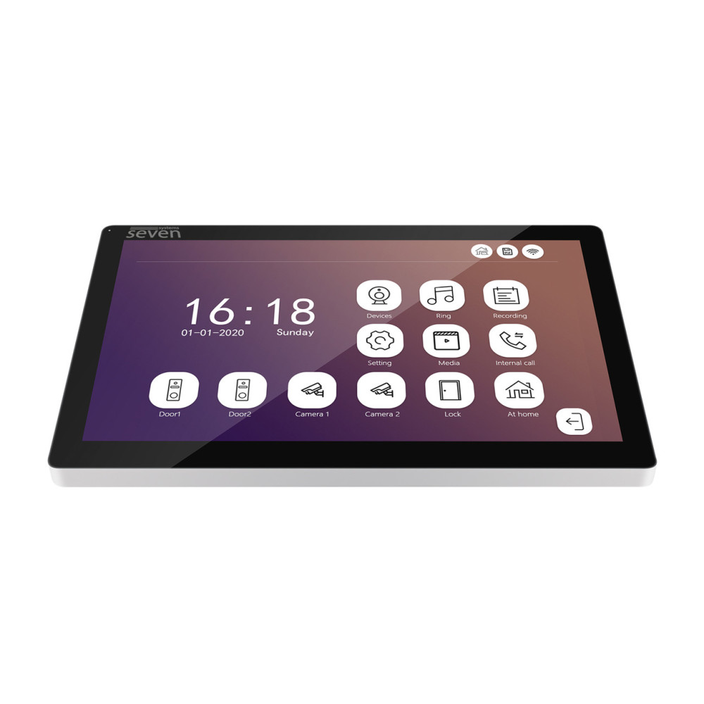 Комплект Wi-Fi домофону SEVEN DP-7517/02Kit black зі зчитувачем карт 