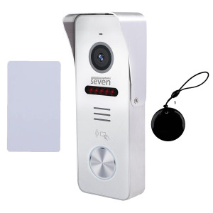 Виклична відеопанель SEVEN CP-7502F RFID white з вбудованим зчитувачем карток EM-Marin 