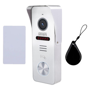 Виклична відеопанель SEVEN CP-7503F RFID white з вбудованим зчитувачем карток MIFARE 