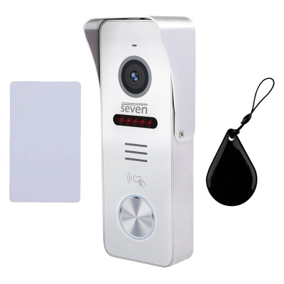 Виклична відеопанель SEVEN CP-7503F RFID white з вбудованим зчитувачем карток MIFARE 