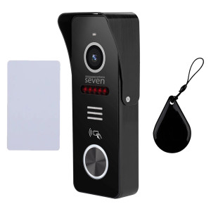 Виклична відеопанель SEVEN CP-7503F RFID black з вбудованим зчитувачем карток MIFARE 