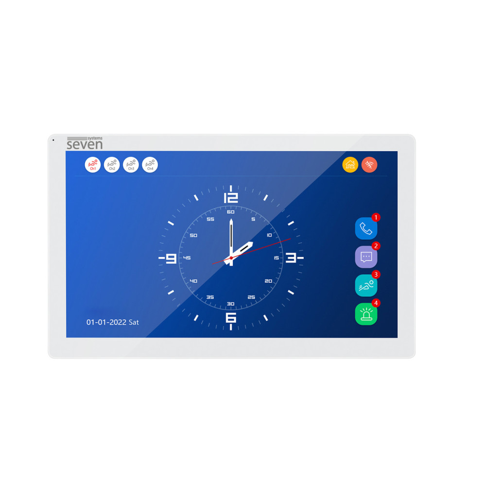 Комплект Wi-Fi домофона SEVEN DP-7517/02Kit white со считывателем карт
