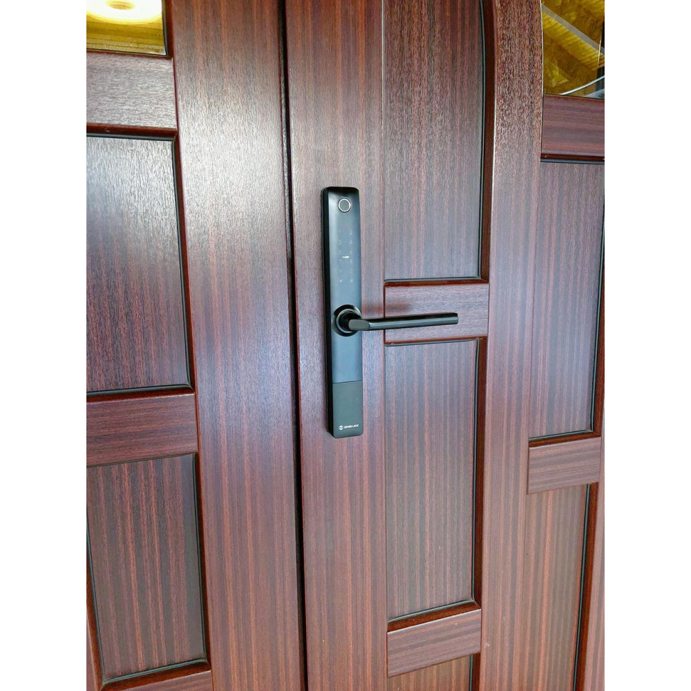 Розумний дверний біометричний замок SEVEN LOCK SL-7762BF black (без врізної частини)