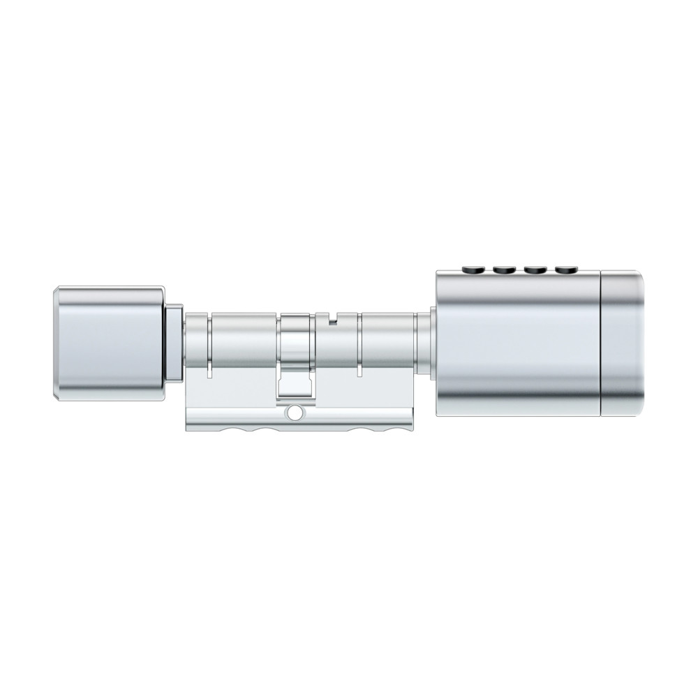 Розумний дверний біометричний замок (циліндр) SEVEN LOCK SL-7774BF silver (35-90мм)