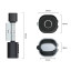 Умный дверной биометрический замок (цилиндр) SEVEN LOCK SL-7774BF black (35-90мм)