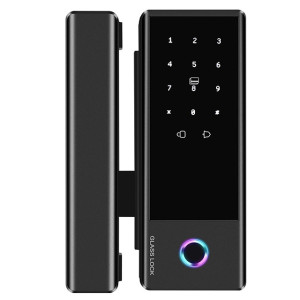 Розумний біометричний замок для скляних дверей SEVEN LOCK SL-7776BF black