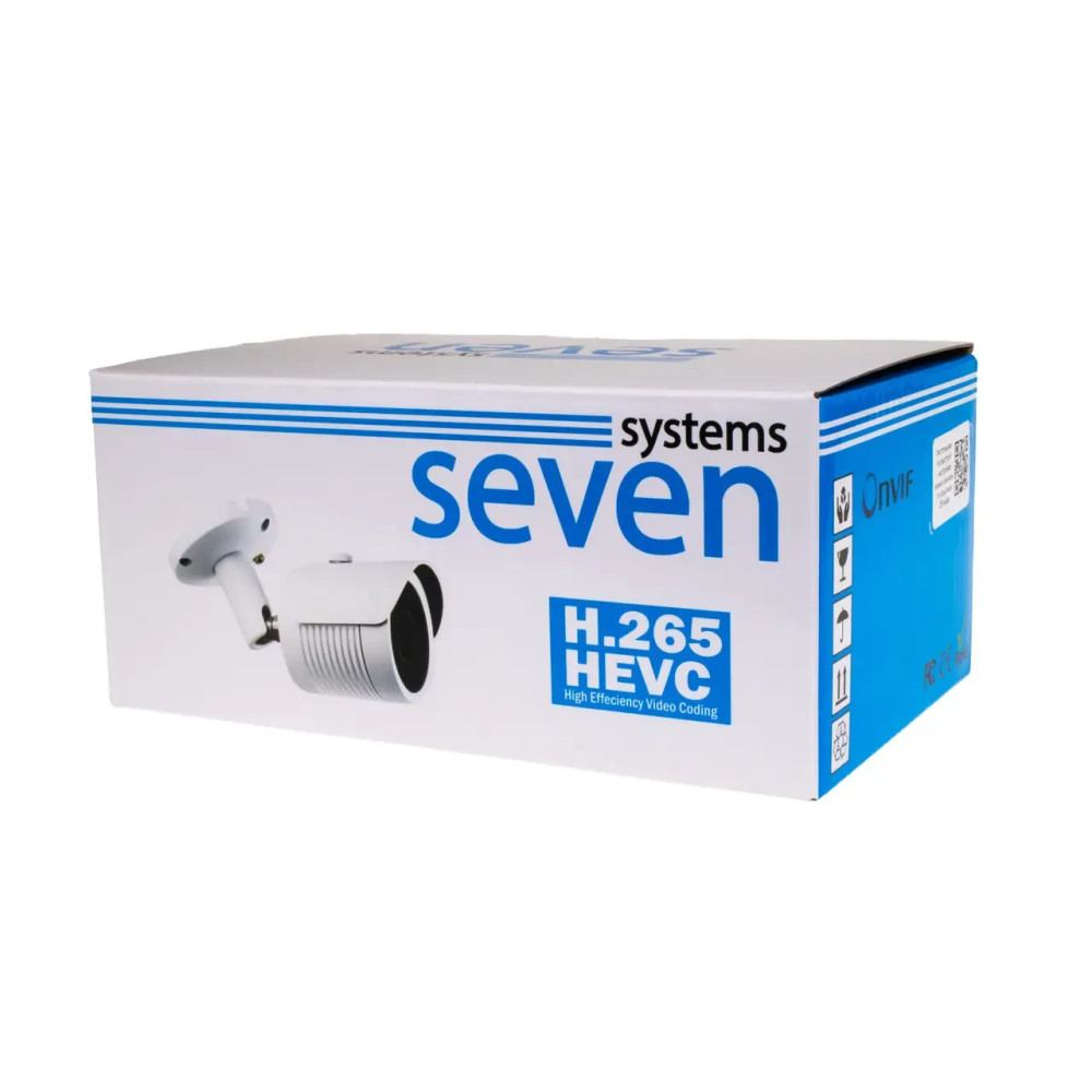 8 Мп IP-камера SEVEN IP-7228PA-DL white 2,8 мм с умной двойной подсветкой